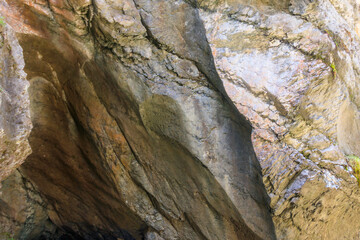 Natural texture of a mountain cliff rock for background