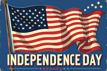 american flag with stars and stripes independence day 4th july background