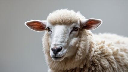 A sheep covered in thick wool