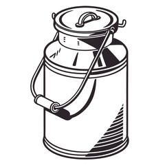 milk can vector illustration