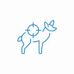 deer track icon sign vector