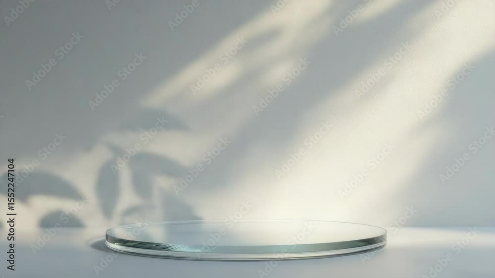 Poster a simple white plate sits on a table, ready for use