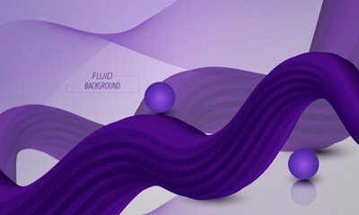 Fluid background dynamic textured geometric element. Modern gradient light vector illustration.