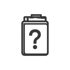 Unknown Document: Question Mark on a File Icon, Uncertainty Concept