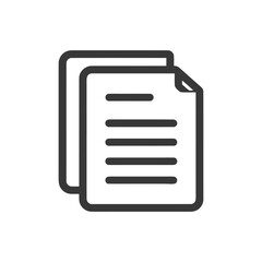 Stacked Documents Icon: Minimalist Design for File Management and Information