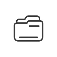 Minimalist Folder Icon: Clean, Modern Design for File Management