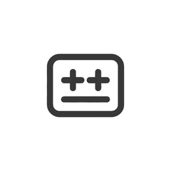 Obraz premium Minimalist Plus Sign Icon: Modern, Simple, and Geometric Design.