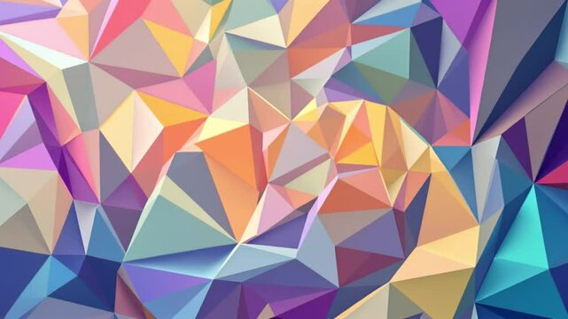 Abstract colorful geometric triangle pattern background vector illustration