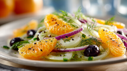 Mediterranean fennel salad bursting with freshness and vibrant colors
