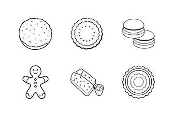 vector illustration of popular cookies icon