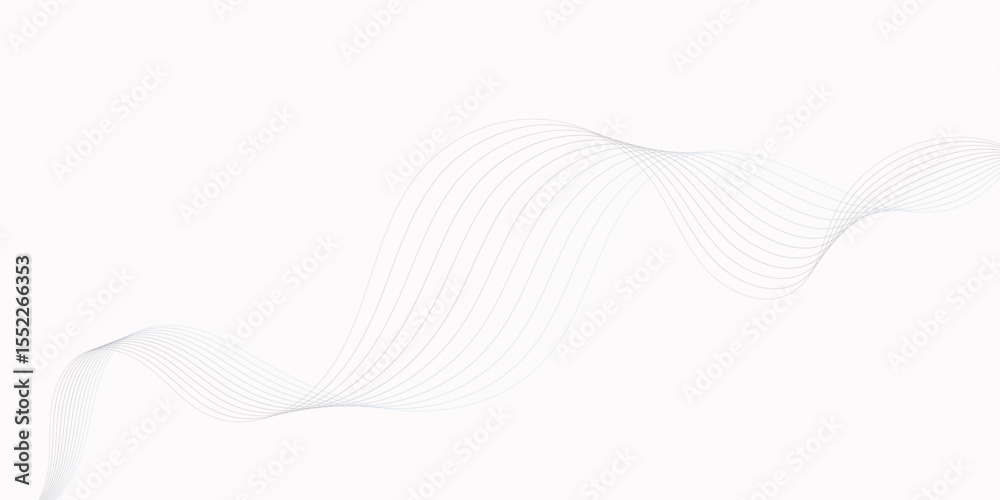 Poster abstract white background with subtle wavy lines creating a flowing and elegant design element for e