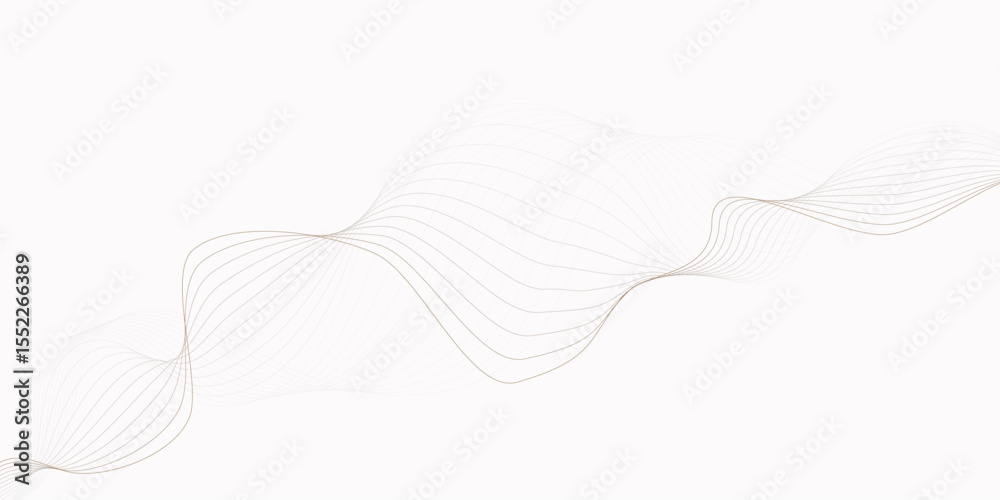 Poster abstract white background with subtle wavy lines creating a flowing and elegant design element for e