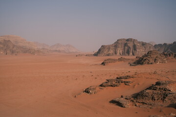 Desert landscape in Jordan