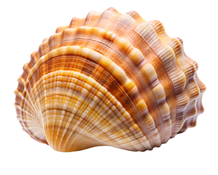 seashell  isolated on white background. PNG Transparent file type with high definition quality And vibrant color grading Available.