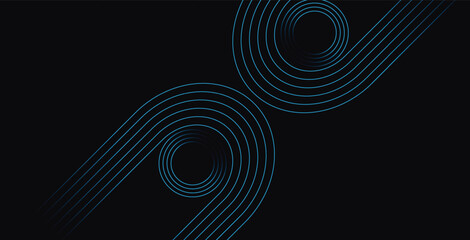 Blue abstract background with swirling light waves, a perfect vector design element