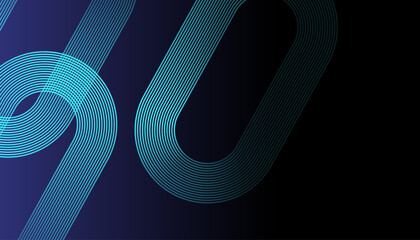 Blue abstract background with swirling light waves, a perfect vector design element