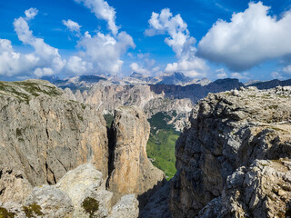 mountain landscape with blue sky