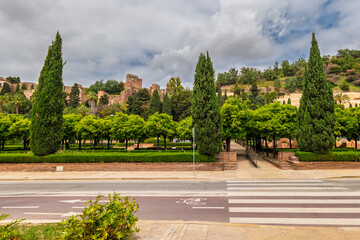 A lively garden setting in Malaga, Spain
