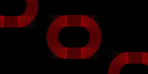 Abstract red background with glowing 3D red numbers for a modern design concept