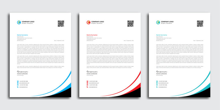 Professional Letterhead Template for Business