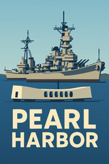 Historic Ships Docked at Pearl Harbor