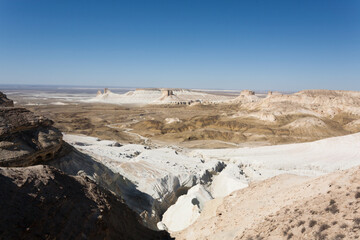 Beautiful Mangystau landscape, Kazakhstan. Bozzhira valley view