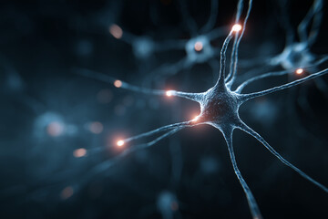 Neuron cell firing signals in an intricate neural network