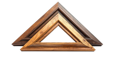 Elegant Wooden Picture Frames Set Displayed Beautifully on transparent background. cut flower elements, garden themed designs. Top view high quality PNG." design elements, top view / flat lay.