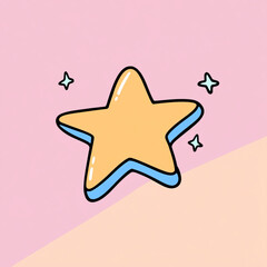 Obraz premium vector illustration of a star