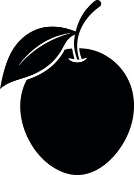 
Canistel Fruit Silhouette Icon On Transparent Background