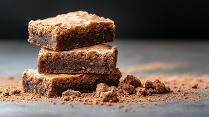 Indulge in these rich, fudgy brownies layered with cocoa powder, showcasing a perfect texture and inviting presentation to satisfy any sweet cravings.