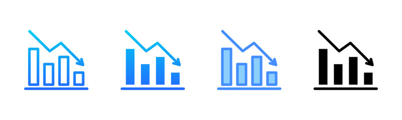 Economic Crisis Multi Style Icon Set
