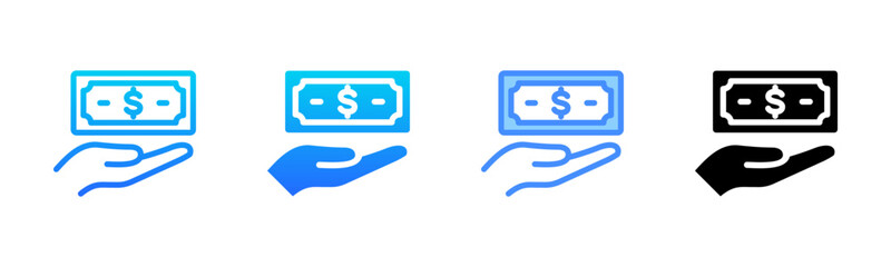 Cash Multi Style Icon Set