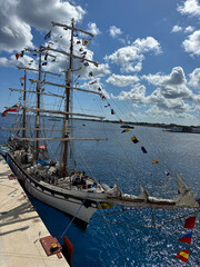 ship in the harbor