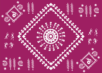 Warli mandala