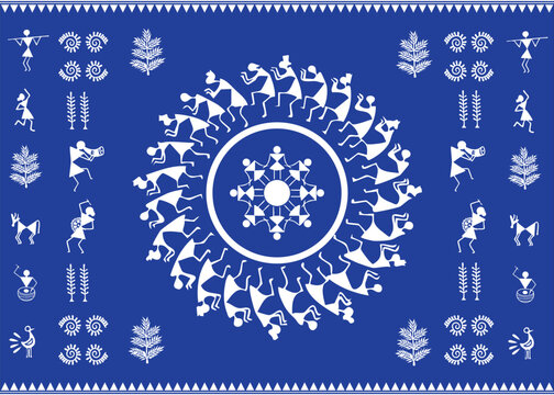 Warli mandala