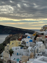oia village in santorini island greece