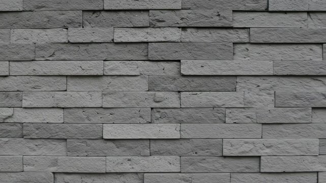 Gray Brick Wall Background: Seamless Texture Loop for Design, Architecture & Presentation