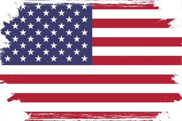 USA flag with grunge effect