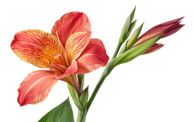 Fototapeta premium canna lily png flowering plant png tropical flower png garden flower png orange flower png canna flower png transparent background image
