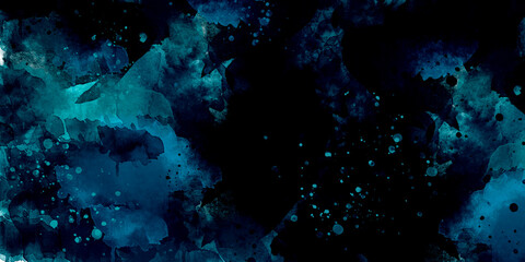 abstract watercolor space background painting