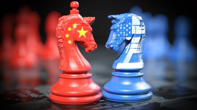 米中の対立を象徴する戦略の盤上