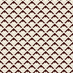 Arrows, scales seamless pattern. Ethnic, tribal print. Squama, chevrons ornament. Repeated arrowhead, triangular shapes background. Native americans ornamental wallpaper. Vector abstract digital paper