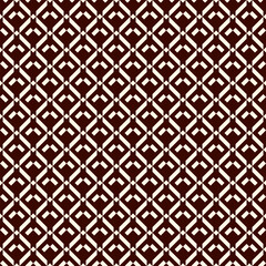 Diamond grid seamless pattern. Ethnic, tribal surface print. Geometric ornament. Repeated rhombuses background. Ornamental folk wallpaper. Geo vector abstract illustration