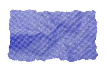 Torn of Wrinkled Blue Fabric Texture Pieces. Ideal for Use as a Distressed Background, Textile Detail, or Abstract Design Layer in Creative Projects.