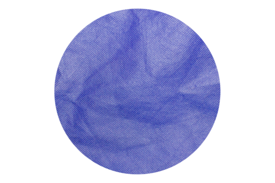 Circle Blue Linen Fabric Texture Shape Border. Ideal For Creative Projects