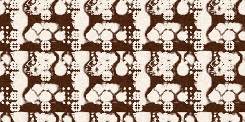 Calm scribble shape minimal shape seamless border pattern. Gender neutral baby nursery natural brown linen banner background. Scandi style sketch doodle wash tape edging trim. 