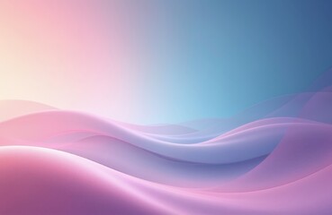 Naklejka premium Abstract background with flowing curves in soft pink purple and blue. Digital art design of wavy lines, light effect. Modern stylish trendy backdrop for presentations, web design, advertising.