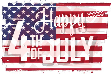 4th of july vector illustration