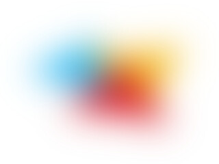 Abstract colorful shape with gradient and glitch effect against a black background